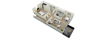 Elm Floor Plan at Trails at Alabaster Apartments, Alabaster, AL, 35007