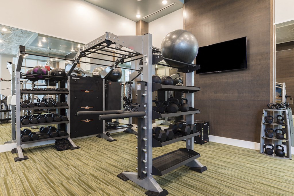 Specialized equipment in Fitness Center at Residences at The Green in Lakewood Ranch, FL