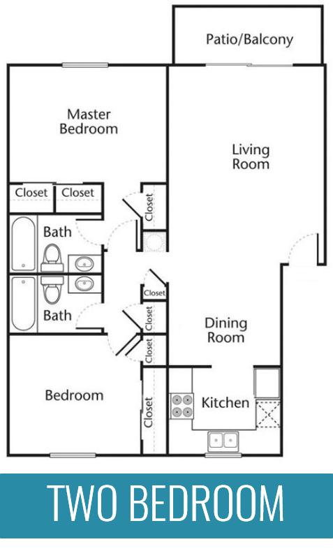 Two bedroom two bathroom apartment home Two bedroom two bathroom apartment home at The Jameson Apartments, Homewood, AL