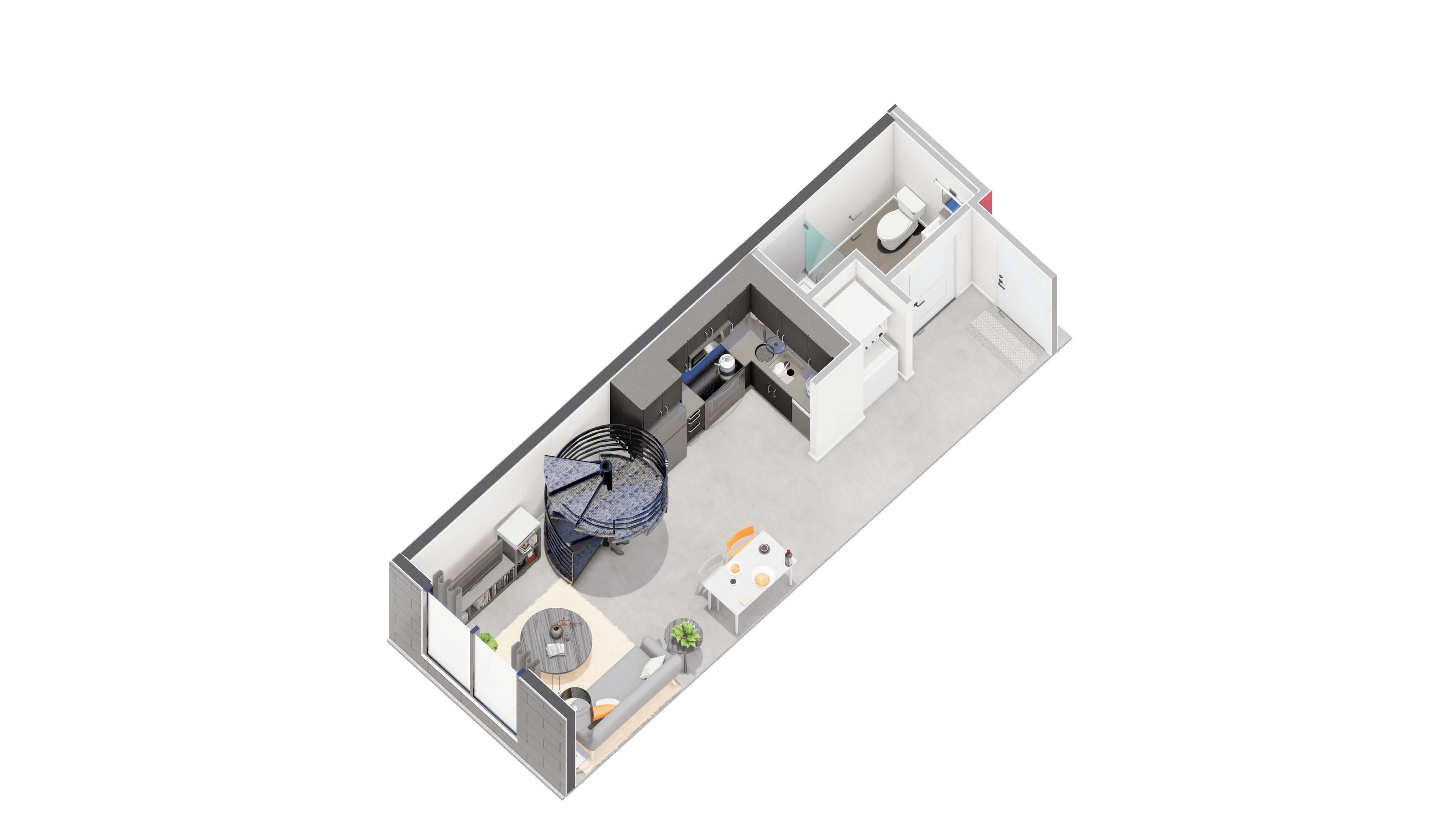 Floor plan at The Citizen Birmingham Apartments