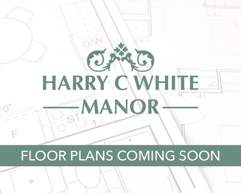 Harry C White's logo overlaid on a blueprint with floor plans coming soon
