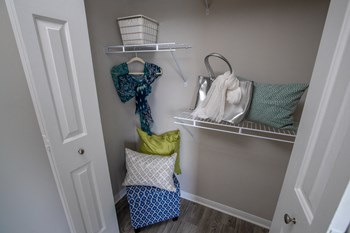 closet with shelving at Havenly Park Villas - Photo Gallery 19