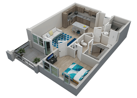 Horizon 1x1 at The Residences at The Green Apartments in Lakewood Ranch, FL