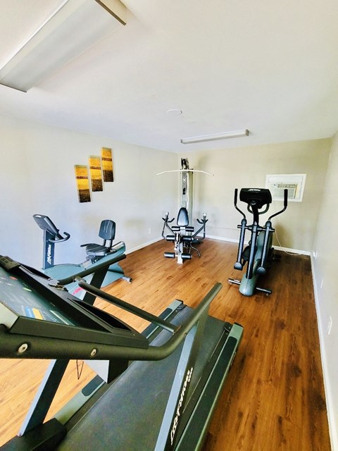 fitness center with cardio and strength equipment