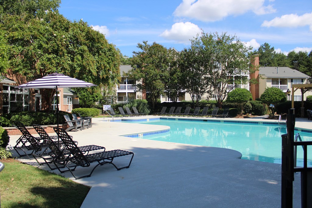 large pool and expansive sundeck at Stillwater at Grandview Cove