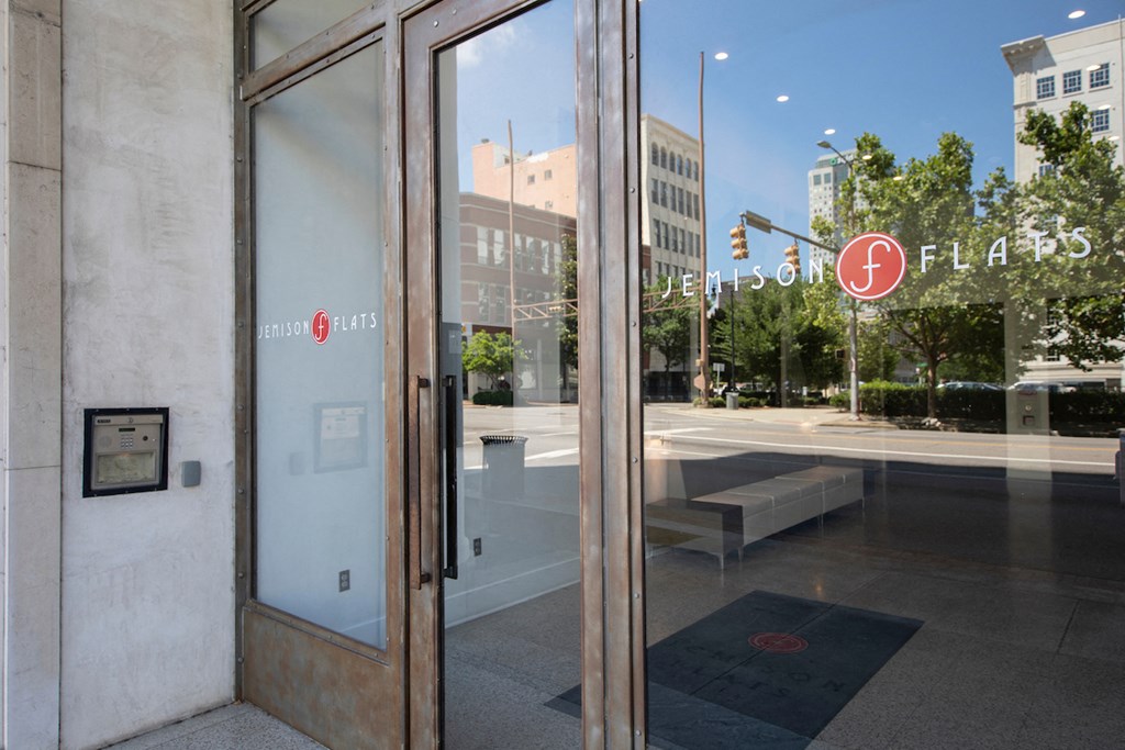 Controlled access entrance at Jemison Flats, Birmingham, AL