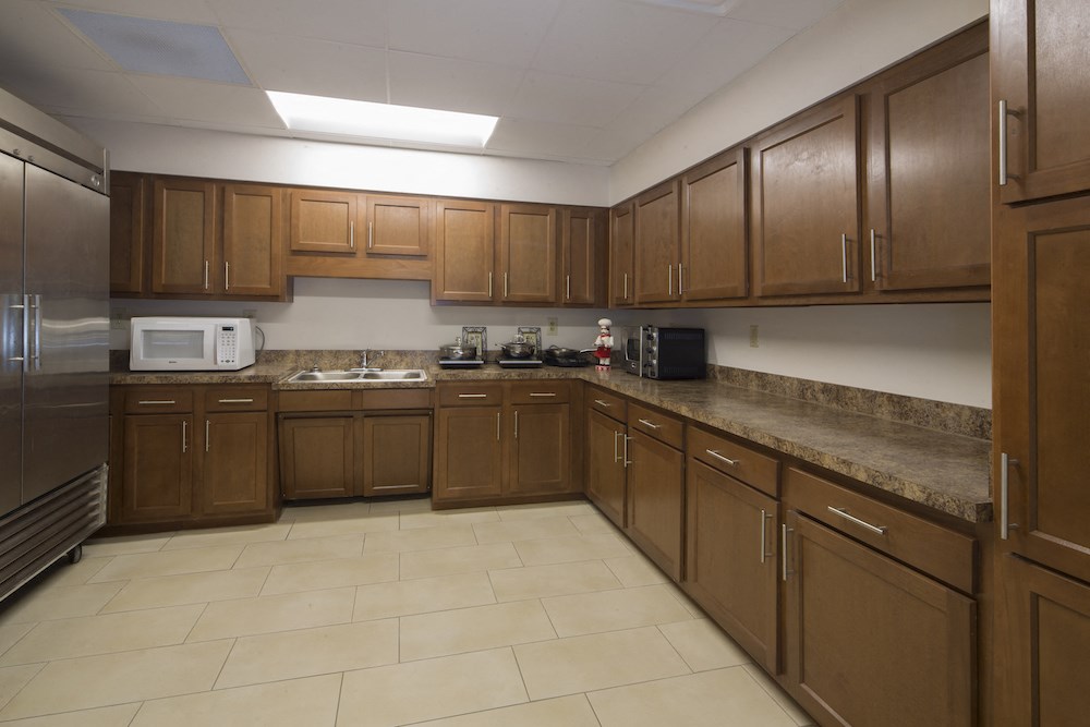 Mount Carmel Gardens senior apartments in jacksonville, florida spacious community kitchen