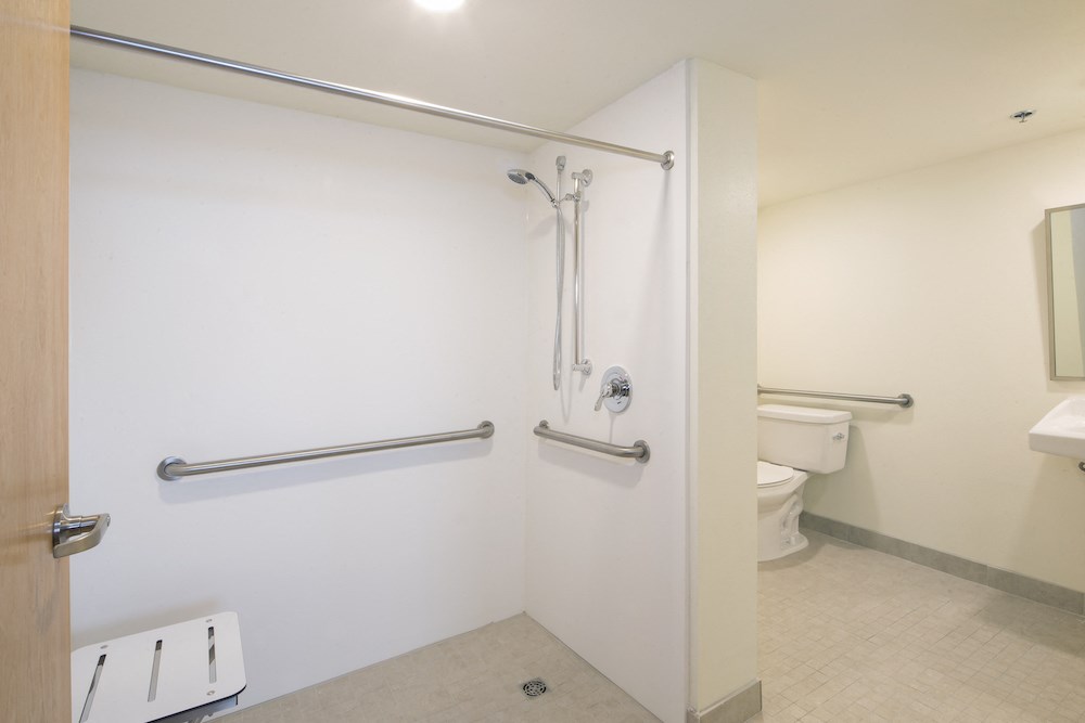 Mount Carmel Gardens senior apartments in jacksonville, florida spacious bathrooms with handicapped access