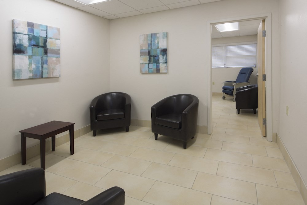 Mount Carmel Gardens senior apartments in jacksonville, florida waiting area for medical office