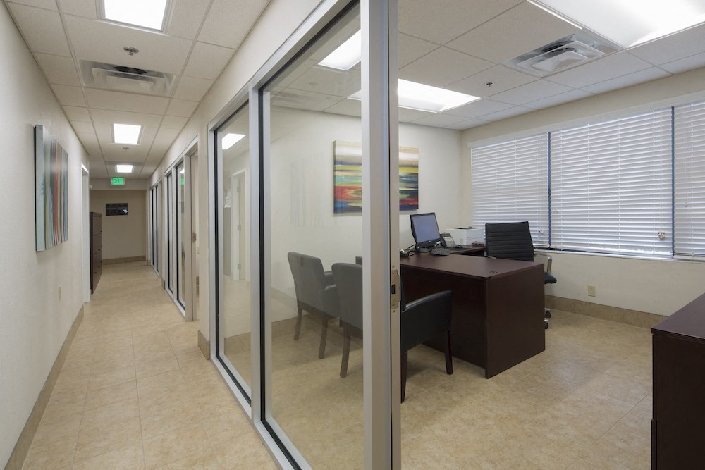 Mount Carmel Gardens senior apartments in jacksonville, florida leasing office hallway