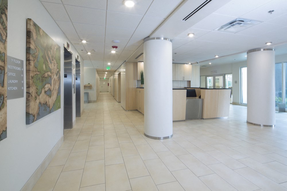 Mount Carmel Gardens senior apartments in jacksonville, florida newly renovated lobby
