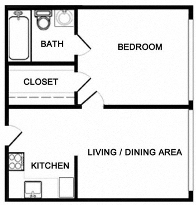 Campus Towers Apartments in Jacksonville, FL one bedroom
