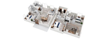 3-bed, 3-bath 1,432 square foot Haven floor plan at Sanctuary at Indian Creek