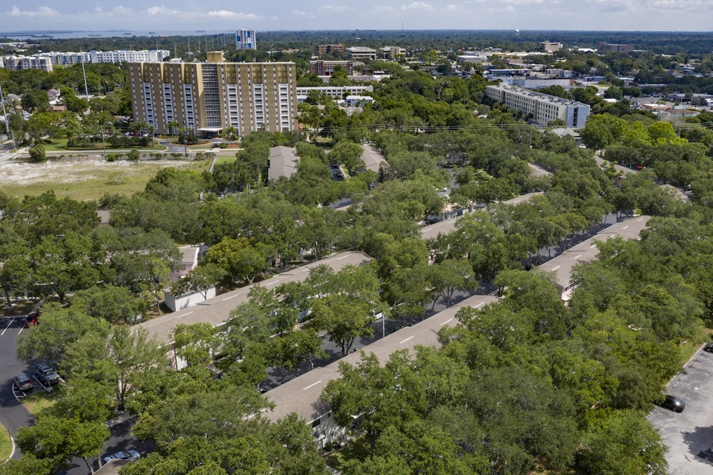 Ariel view of Terraces  at Terraces at Clearwater Beach, Florida, 33756