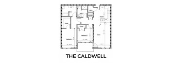 The Caldwell 2x2 1,107 square foot floor plan at Rise Lakeview Apartments in Birmingham, AL