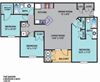 The Manor 3 bedroom, 2 bathroom 1284 square foot floor plan The Manor 3 bedroom, 2 bathroom 1284 square foot floor plan at The Point at Fairview Apartments, Alabama