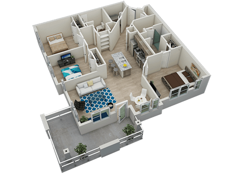 Tradewind floor plan at Residences at The Green in Lakewood Ranch, FL