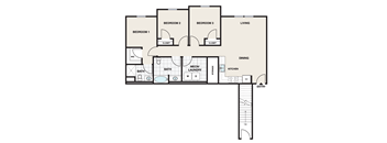 Three Bedroom Floor Plan