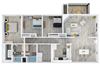 The-Winstead-3x2 The Winstead three bedroom, two bathroom floor plan at The Whitney Franklin