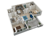 Windjammer 2x2 Windjammer 2x2 floor plan at The Residences at The Green Apartments in Lakewood Ranch, FL