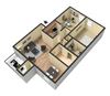Executive 2 Floor plan 1 bedroom 1 bathroom Executive 2 Floor plan 1 bedroom 1 bathroom at Reserve at Midtown Apartments, Tallahassee, FL