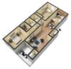 Independence floor plan 2 bedroom 2 bathroom Independence floor plan 2 bedroom 2 bathroom at Reserve at Midtown Apartments, Tallahassee, Florida