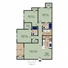 3x2 1227 square foot apartment floor plan 3x2 1227 square foot apartment floor plan at Stillwater at Grandview Cove, Simpsonville, 29680