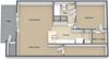 1x1-Magnolia 724 square foot floor plan 1x1-Magnolia 724 square foot floor plan at Preserve at Cedar River Apartments, Jacksonville, FL, 32210