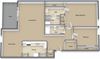 2x2-Dogwood 1174 square foot floor plan 2x2-Dogwood 1174 square foot floor plan at Preserve at Cedar River Apartments, Florida
