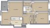 2x1-Sycamore 1044 square foot floor plan 2x1-Sycamore 1044 square foot floor plan at Preserve at Cedar River Apartments, Jacksonville, 32210