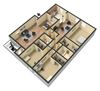 Presidential 3 floor plan with 3 bedrooms 2 bathrooms Presidential 3 floor plan with 3 bedrooms 2 bathrooms at Reserve at Midtown Apartments, Tallahassee, FL, 32303