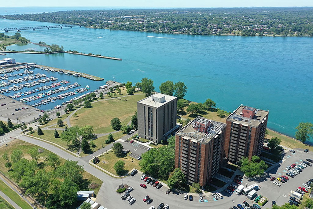 Riverview Manor Senior Apartments in Buffalo, New York by the Niagara River