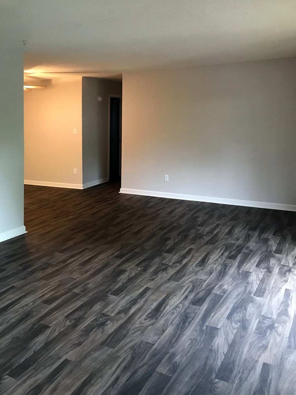 living room with hardwood-style flooring