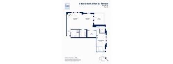 the bed 1 bed 1 bath floor plan