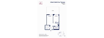1 Bed 1 Bath B with Terrace
