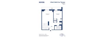 a floor plan of a unit with a bedroom and a bathroom