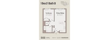 a floor plan of a bedroom apartment