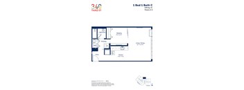 the floor plan of the third c floor apartment