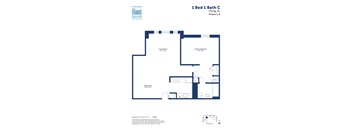 this floor plan is an approximation of our 1 bed 1 bath c floor plan