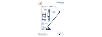 this floor plan is an approximation of a 1 bed 1 bath d floor plan