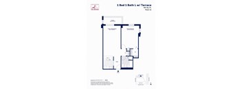 1 Bed 1 Bath L with Terrace