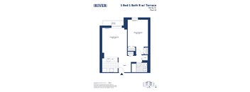 this image shows a floor plan of a 1 bed 1 bath rv floor plan