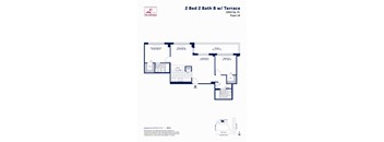 2 Bed 2 Bath B with Terrace