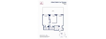 2 Bed 2 Bath C with Terrace