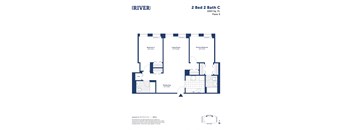 this floor plan is an approximation of our 2 bed 2 bath c floor plan