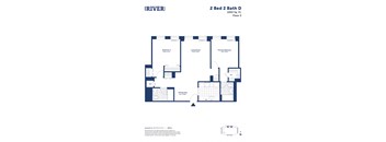 this floor plan is an approximation of our 2 bed 2 bath d floor plan