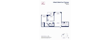2 Bed 2 Bath E with Terrace