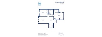 this is the floor plan for the 2 bed 2 bath g floor plan