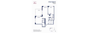 2 Bed 2 Bath H with Terrace