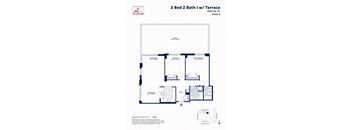 2 Bed 2 Bath I with Terrace